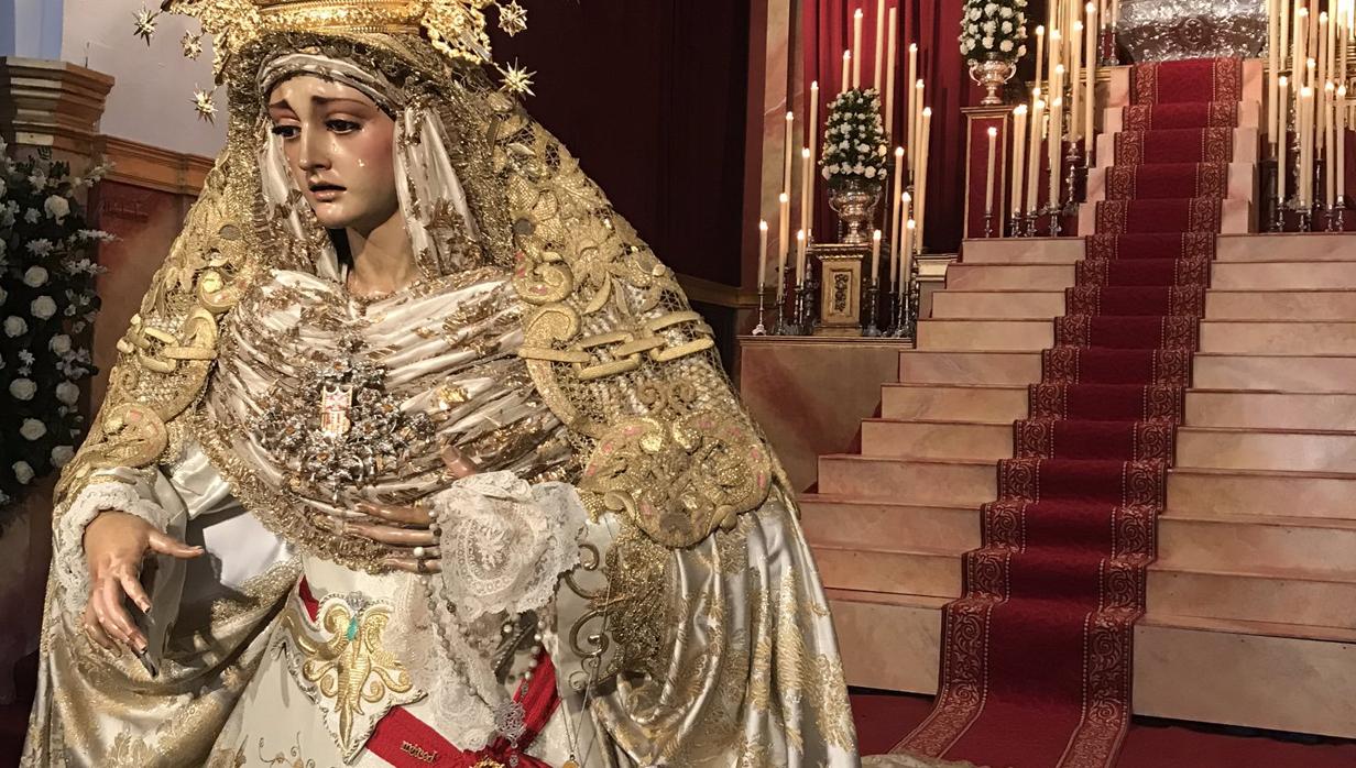 La Virgen de la Merced durante sus cultos