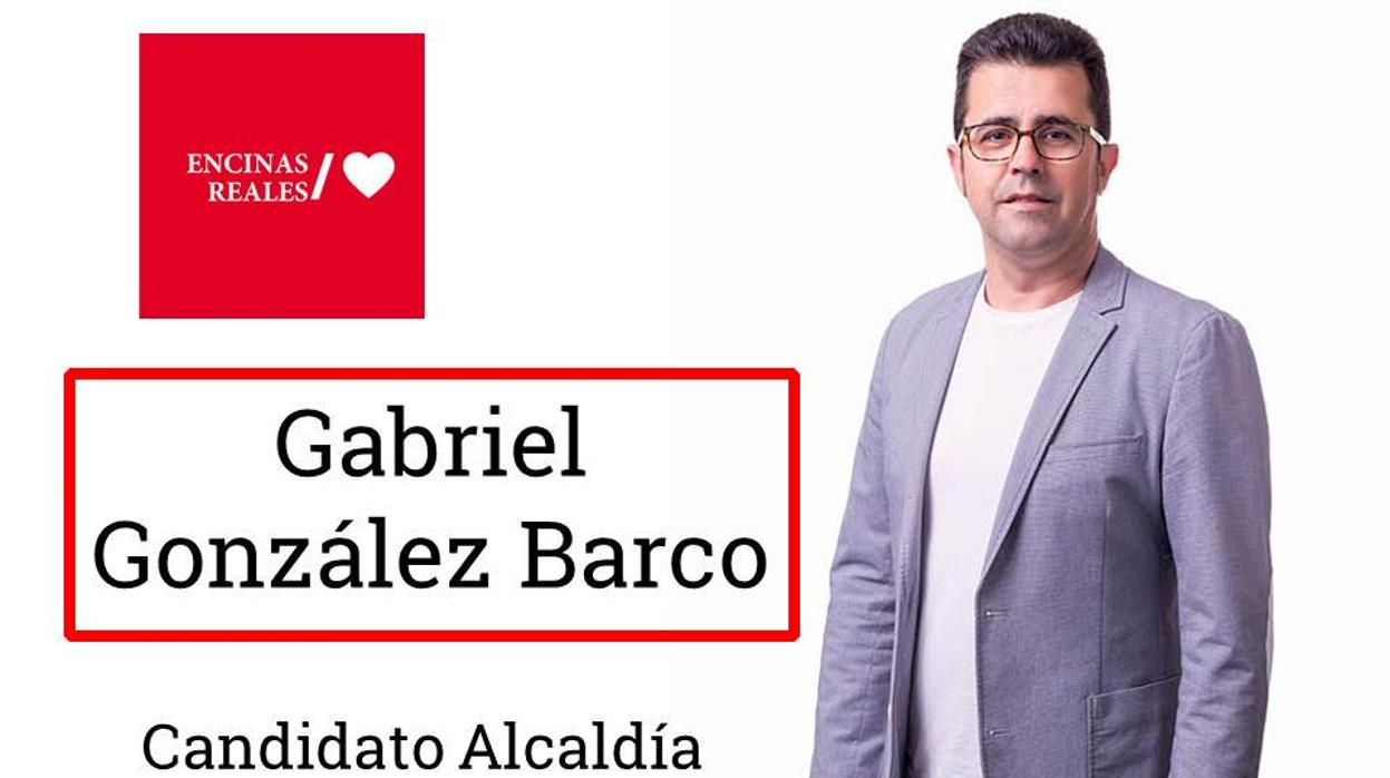 Cartel de la candidatur de Gabriel González en las pasadas elecciones, a las que concurrió pese a estar ya procesado