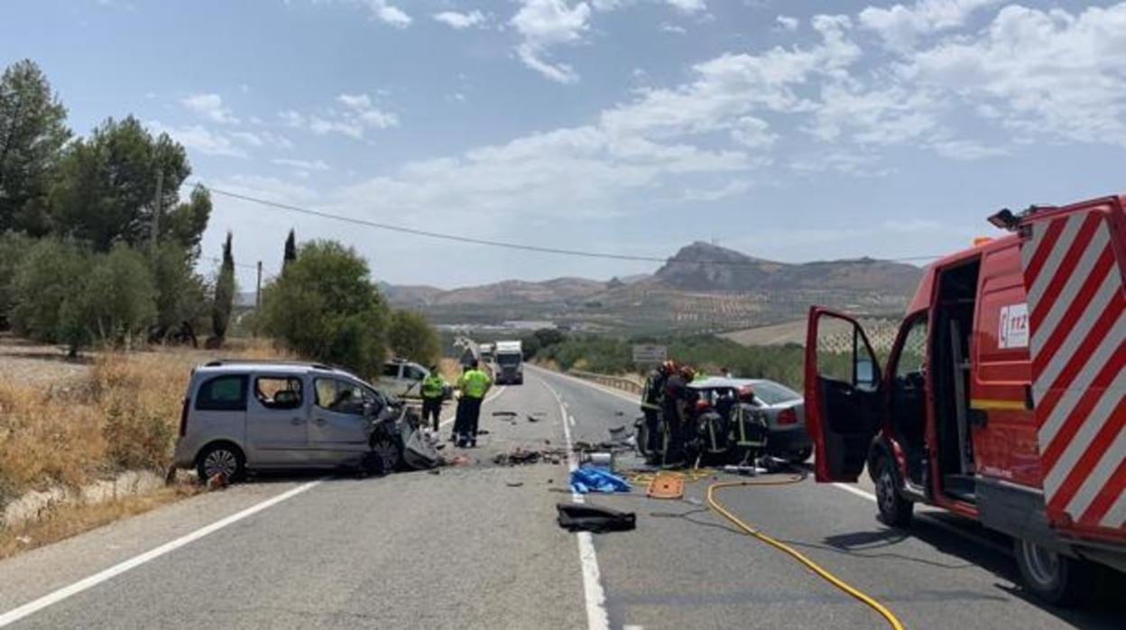 Accidente mortal producido el pasado mes de julio en Baena