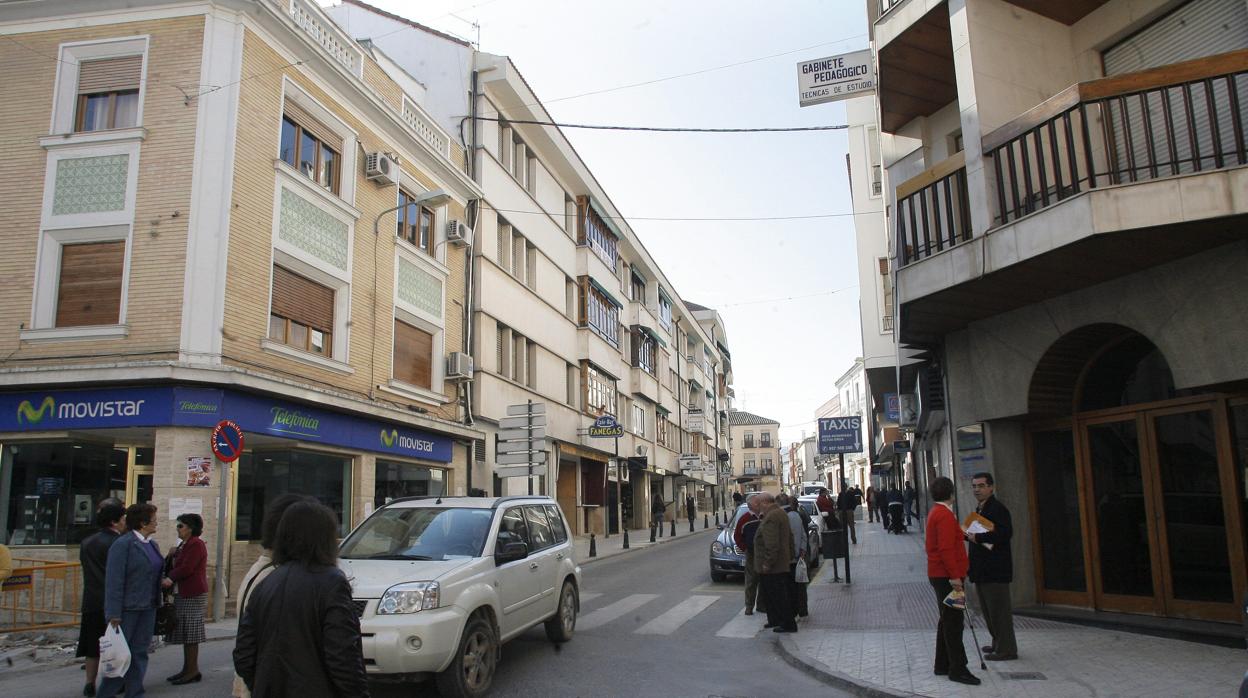 Imagen de archivo de una calle de Lucena