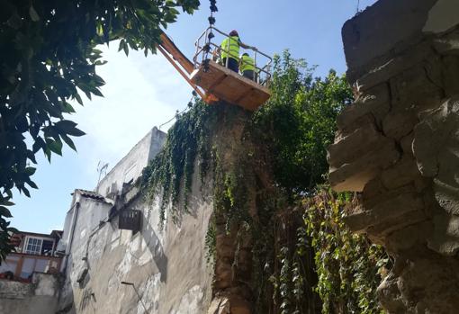 La calle San Fernando de Córdoba reabrirá al tráfico en una semana tras la caída del muro