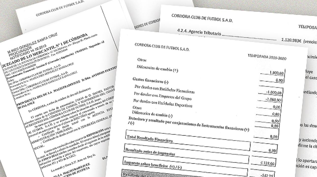 Providencia del juzgado Mercantil y otros documentos del informe del club, LaLiga y la Comisión del convenio