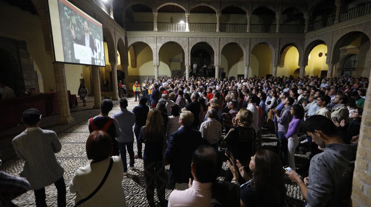 Asistentes al mitin de Vox en Córdoba esta semana