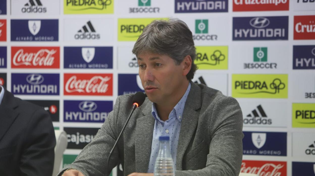 Alfonso Serrano, en la sala de prensa