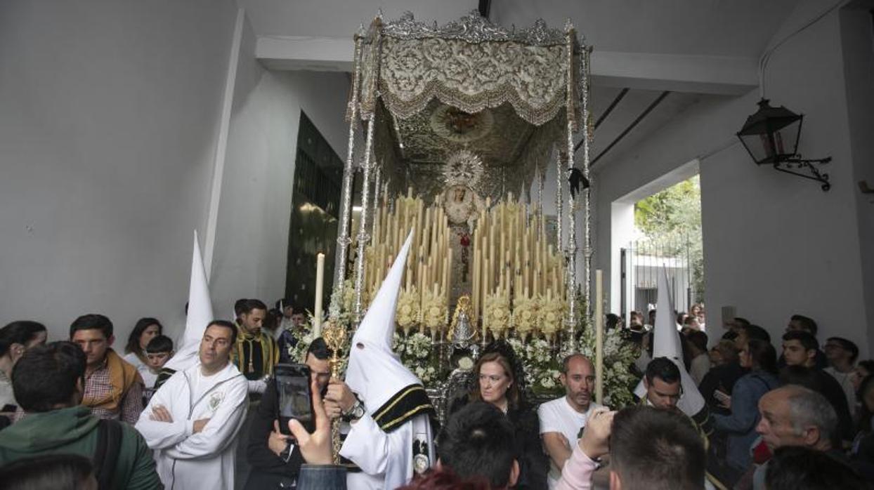 La Virgen de la Paz y Esperanza el pasado Miércoles Santo