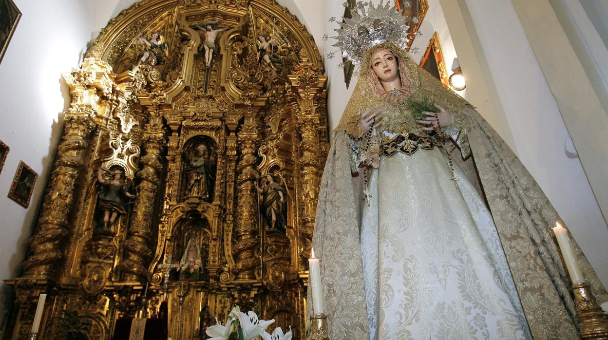 María Santísima de la Salud y Consuelo, en su despedida de San Andrés en mayo de 2011