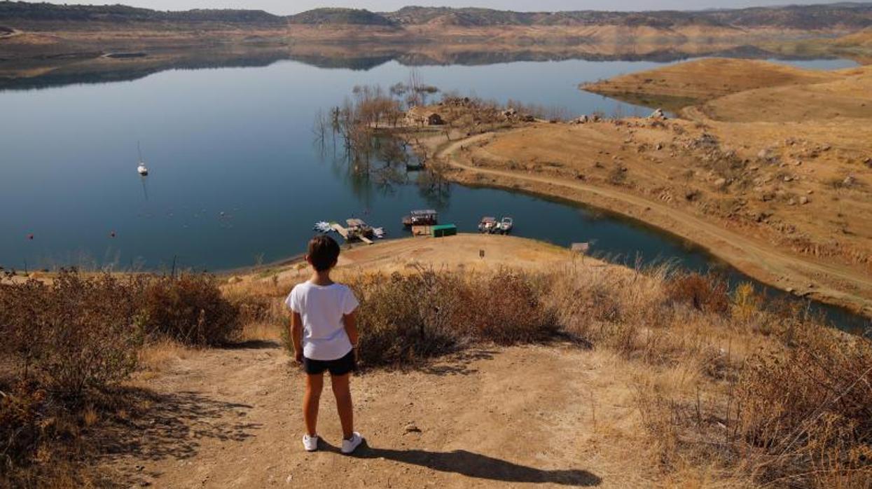 Estado del embalse de La Breña el pasado septiembre