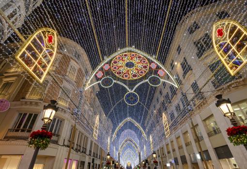 Alumbrado navideño en Málaga