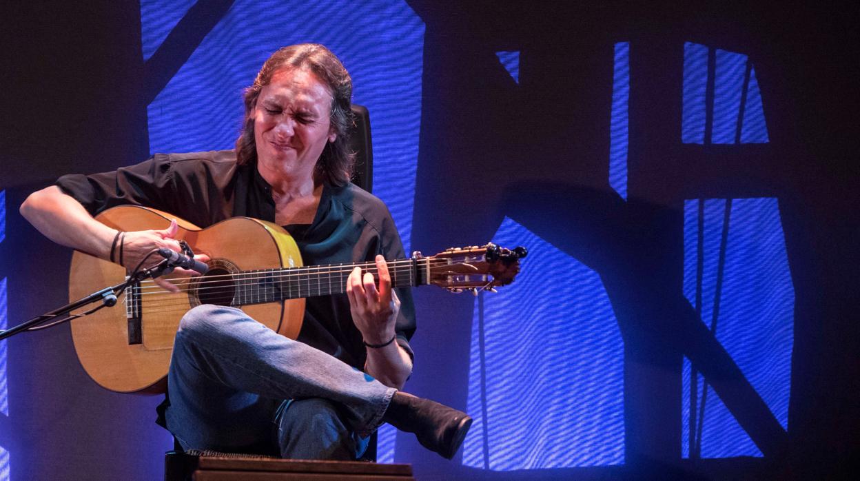 Vicente Amigo en un concierto en el Festival de las Minas en la Unión