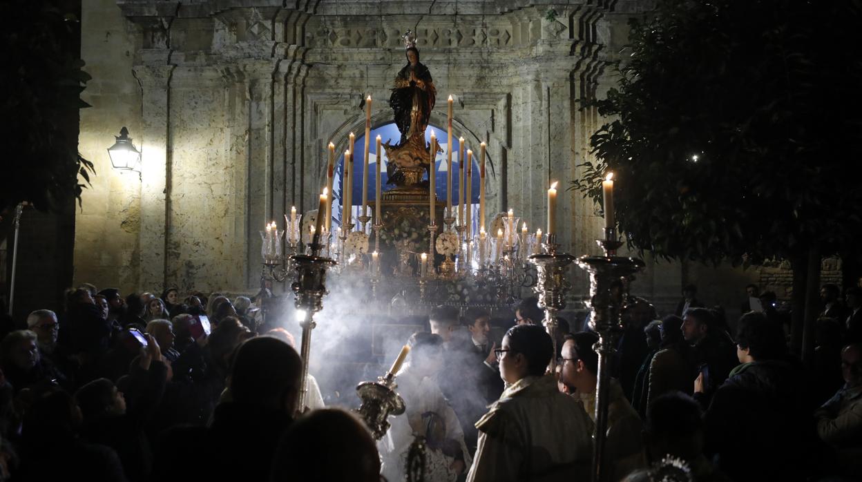 La Inmaculada saliendo desde San Francisco