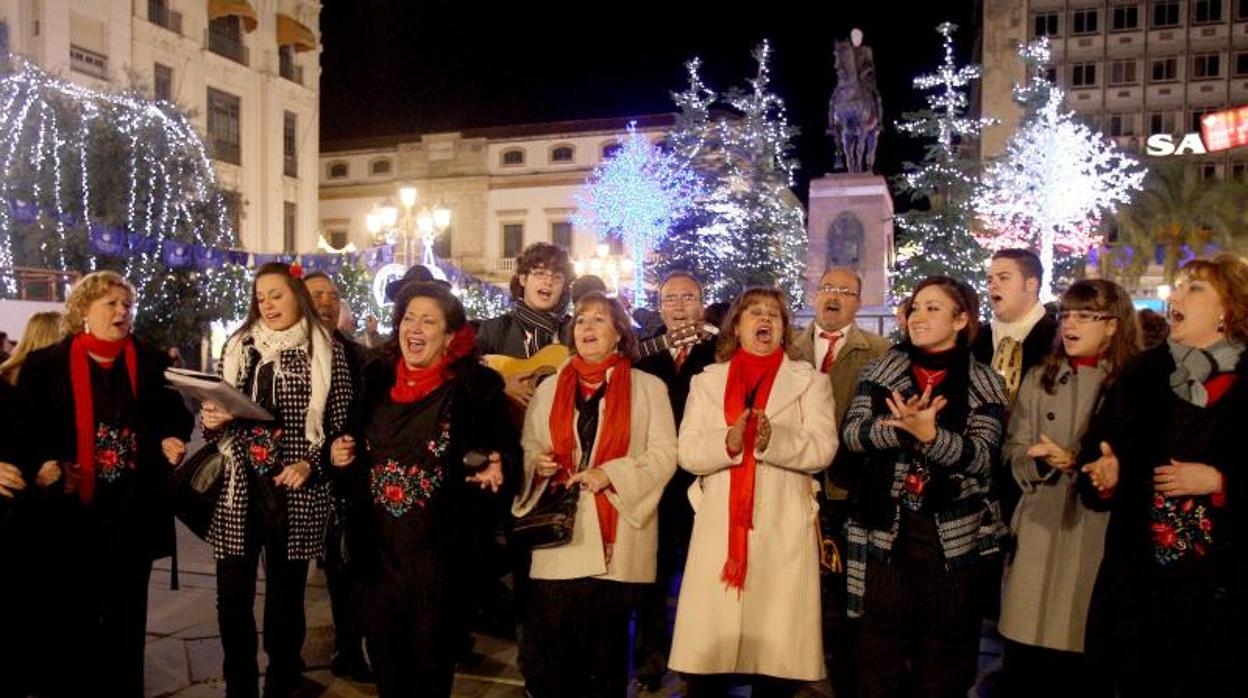 Concierto de villancicos en la plaza de las Tendillas