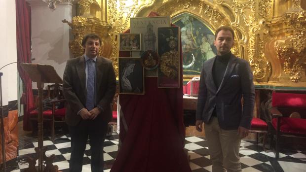 La torre de San Nicolás y la Virgen de la Alegría, en el cartel del 75 aniversario de la Sentencia de Córdoba