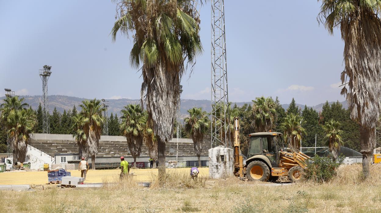 Obras de la última remodelación de la ciudad deportiva actual