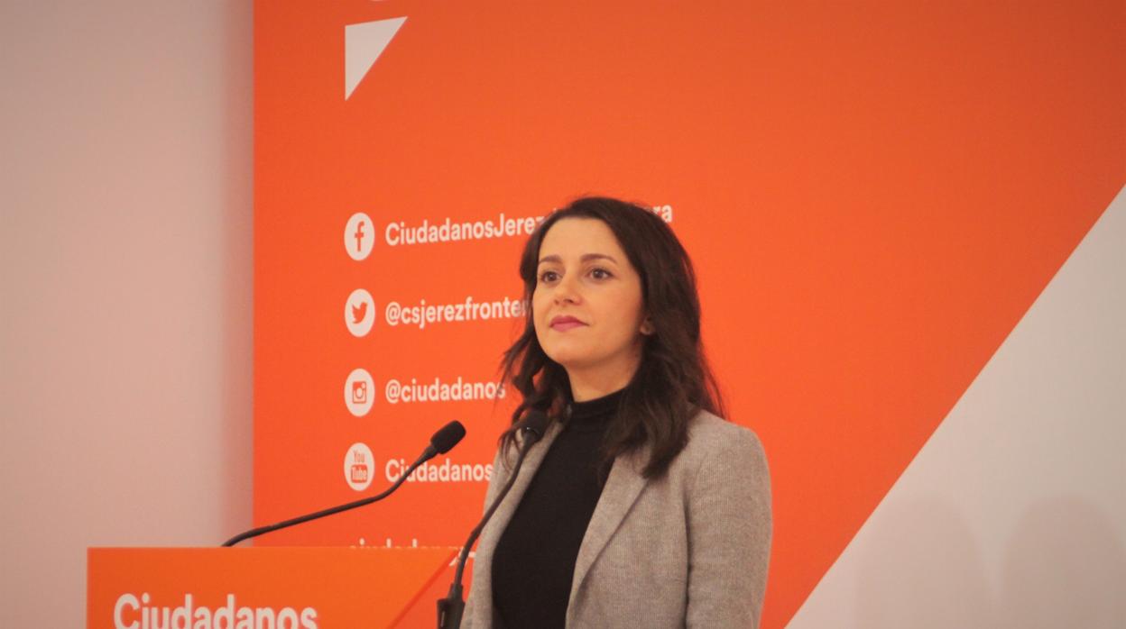 La líder de Ciudadanos defendió la gestión realizada por el Gobierno andaluz