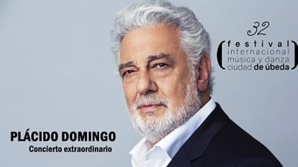 Cartel anunciador del concierto de Plácido Domingo en Úbeda