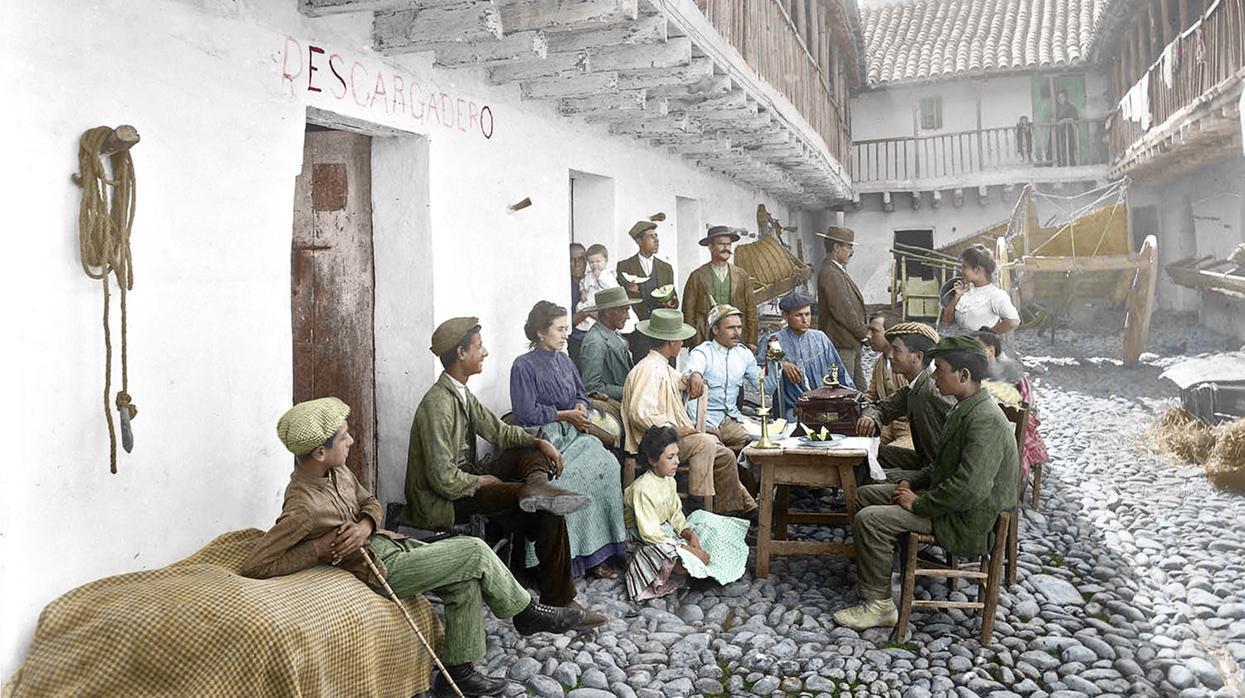 Una de las fotografía coloreadas por Eugenio Granados