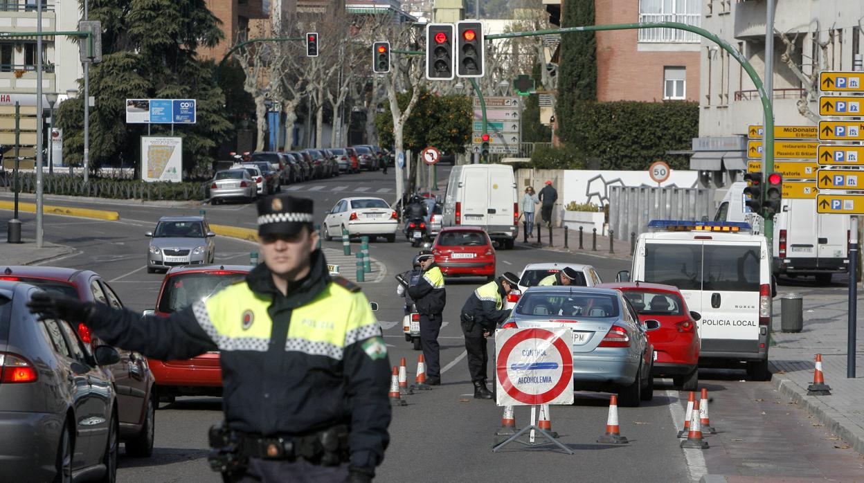 Control policial en Llanos del Pretorio en Córdoba