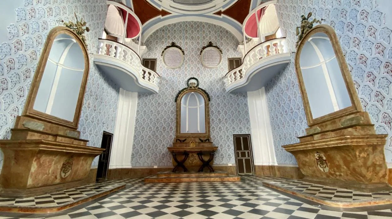 Interior de la capilla de Santa Escolástica del Palacio Ducal de Fernán Núñez