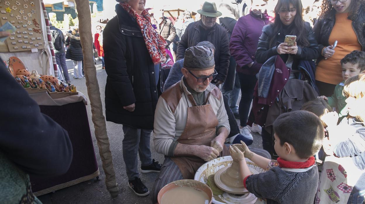 Un puesto del Mercado Medieval