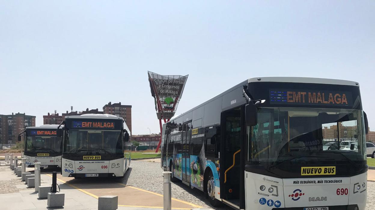 Autobuses urbanos de la capital malagueña