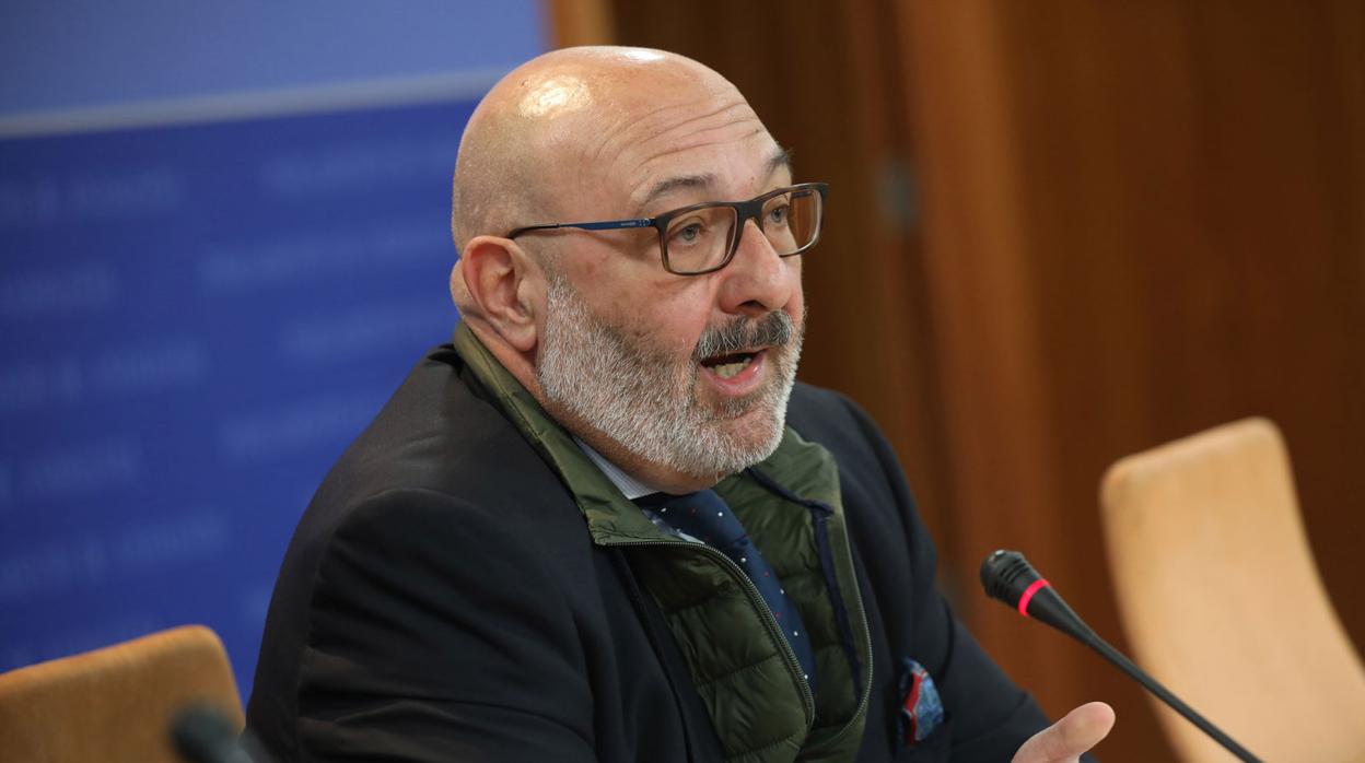 Alejandro Hernández, en el Parlamento andaluz