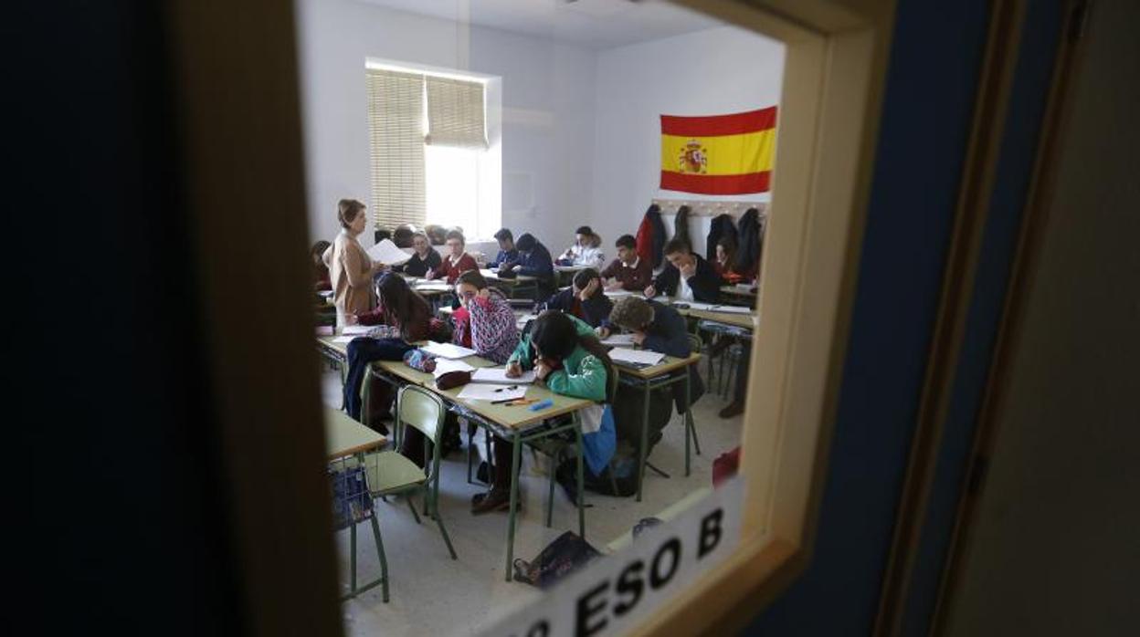 Interior de un aula de Secundaria en un centro de Córdoba