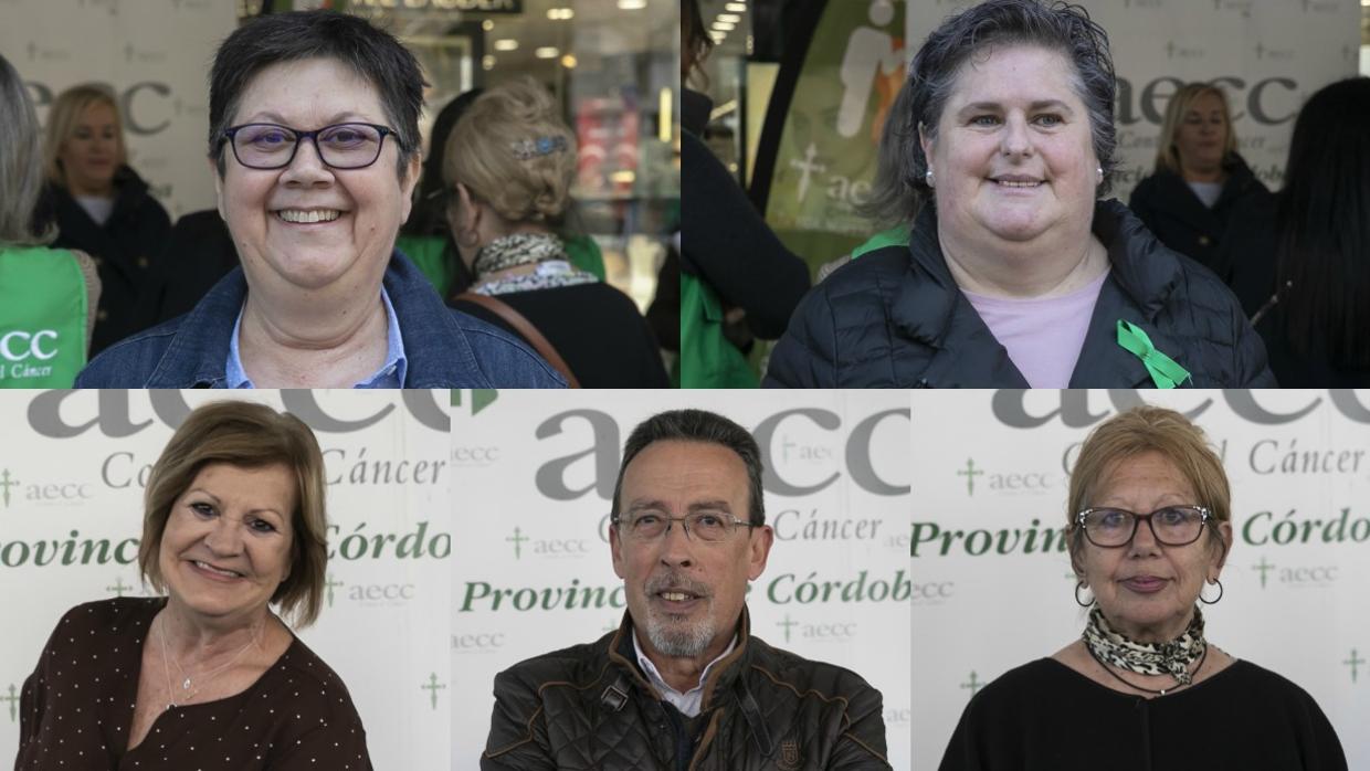 Voluntarios de la AECC y supervivientes del cáncer en el acto con motivo del Día Mundial de la dolencia