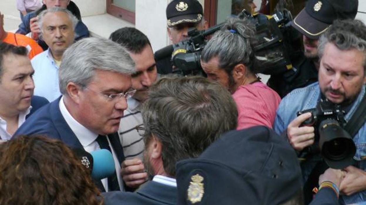 José Enrique Fernández de Moya, tras comparecer ante el juez del caso Matinsreg