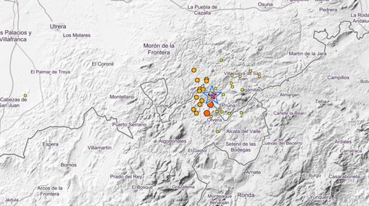 Uno de los terremotos registrados en Córdoba el pasado ejercicio