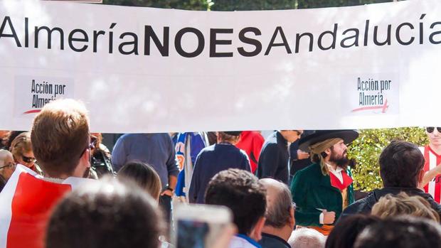 «Almería no es Andalucía», por la independencia de la autonomía
