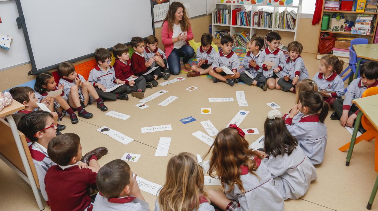 Una clase de Infantil en el colegio Trinidad Sansueña de Córdoba