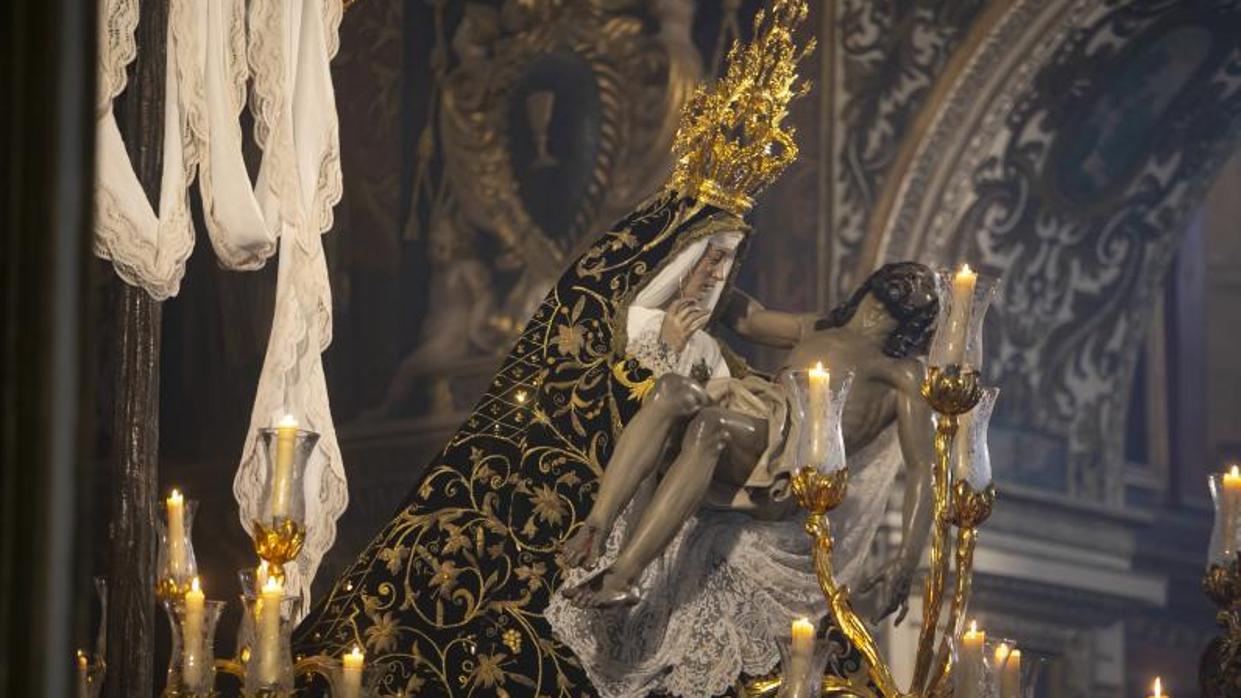 La Virgen de las Angustias en San Agustín