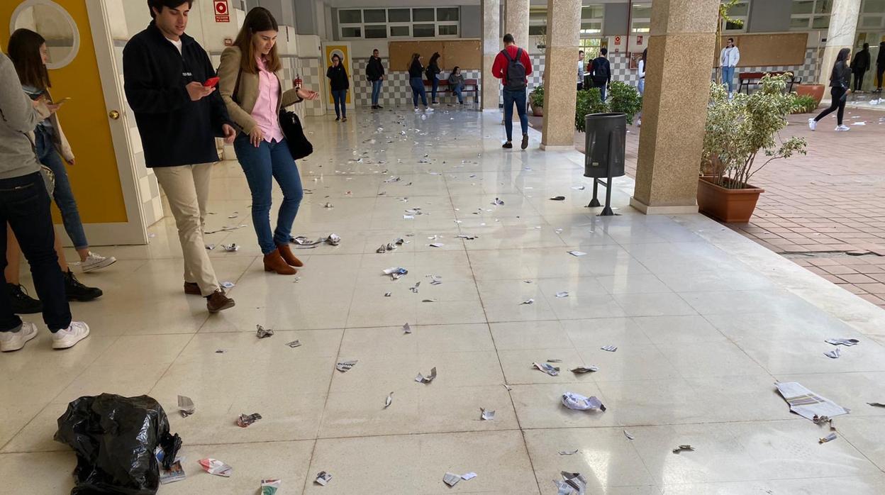 Los desperdicios inundan pasillos, aulas y baños de distintas facultades