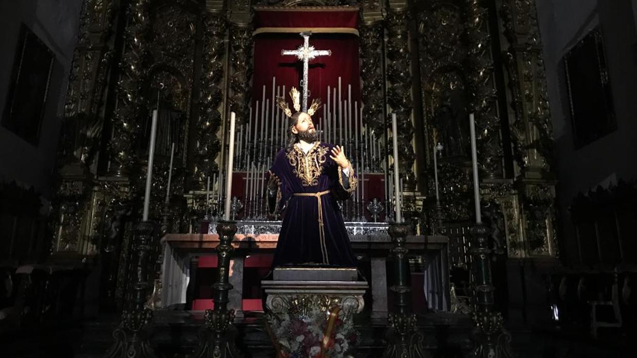 EL Señor del Huerto en su altar de cultos