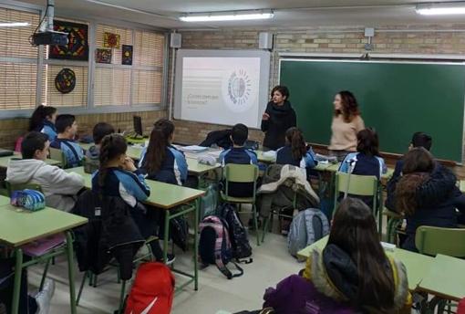 Alumnos del colegio San Acisclo y Santa Victoria en una de las sesiones de Recapacita