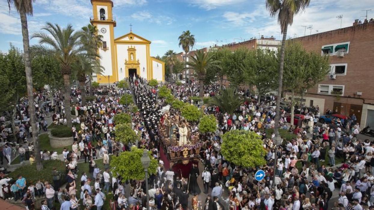 Nuestro Padre Jesús del Silencio en su salida el pasado Domingo de Ramos