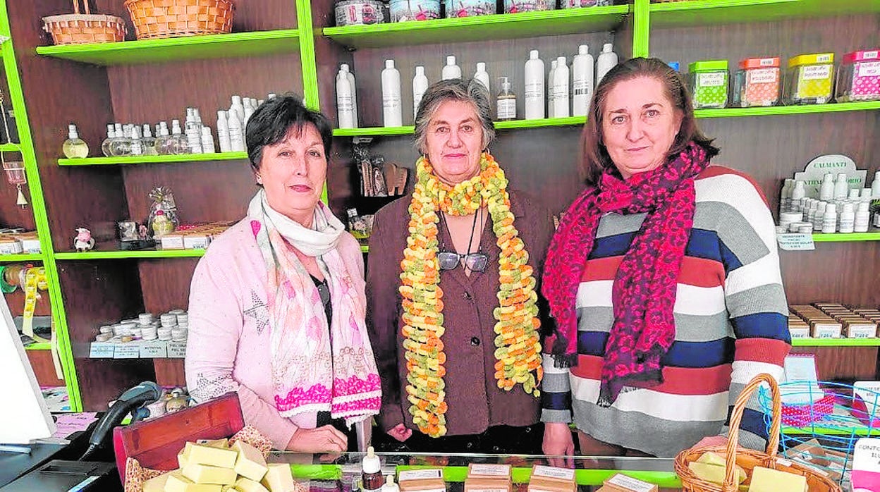 El equipo fundador de Cosmética Pedroches