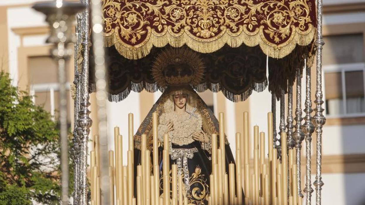 Nuestra Señora de Gracia y Amparo el pasado Lunes Santo