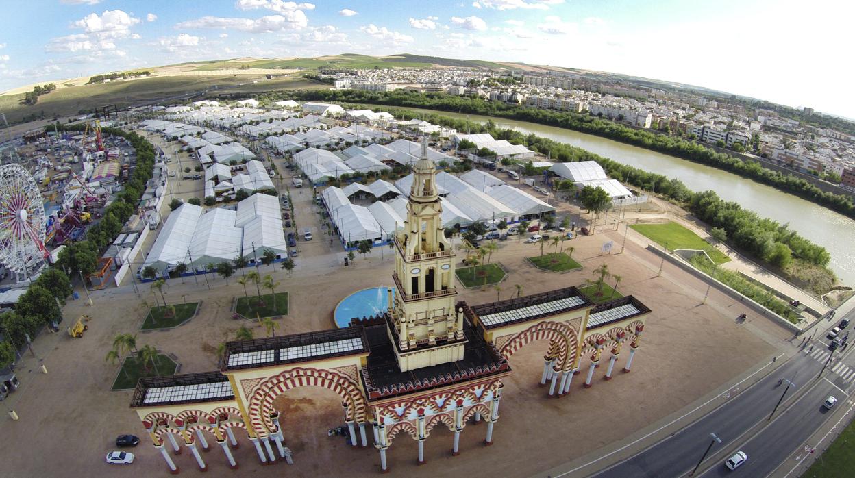 Vista aérea de la Feria de Mayo