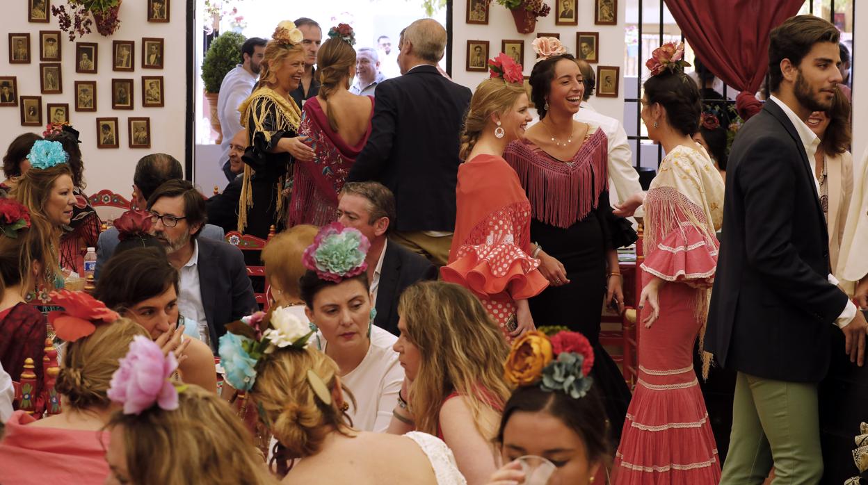 Una caseta en la última edición de la Feria de Córdoba