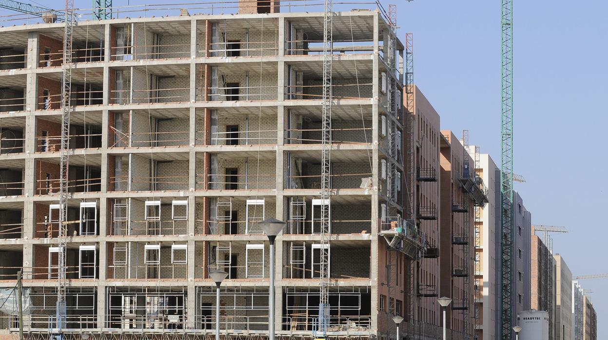 Edificio en obras en una imagen de archivo