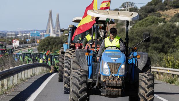 Agricultores de Huelva ponen sus tractores al servicio de los ayuntamientos para fumigar por el coronavirus