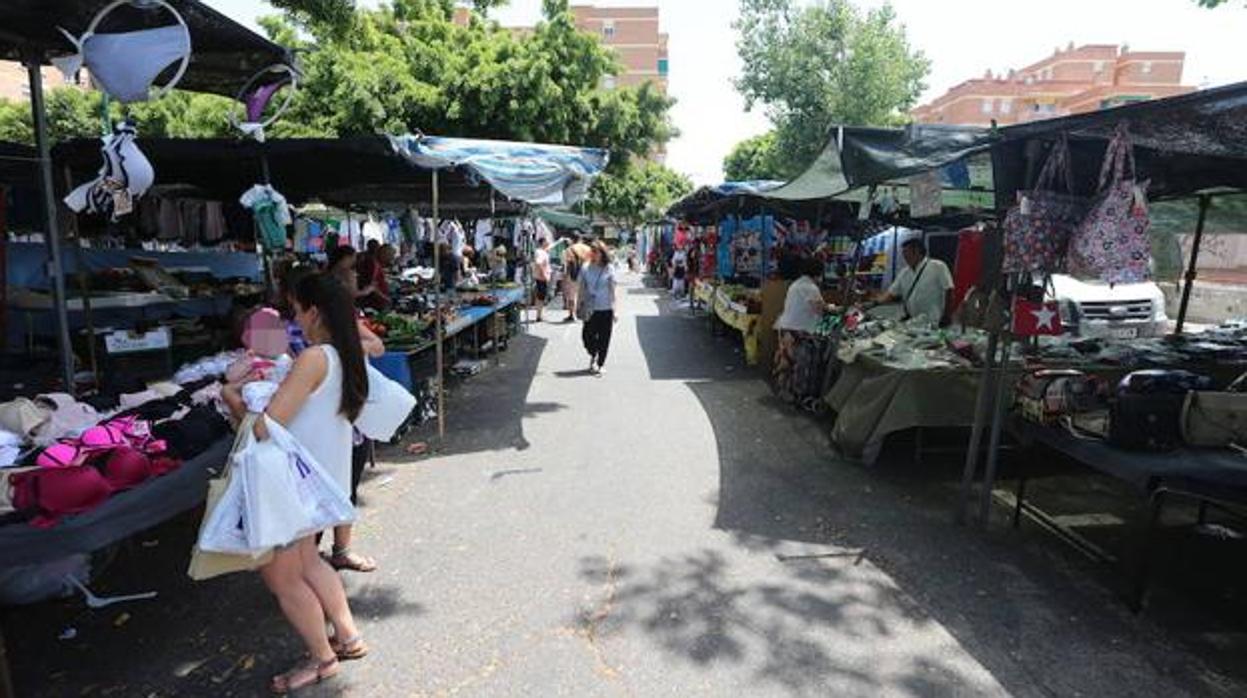 Mercadillo en Málaga capital