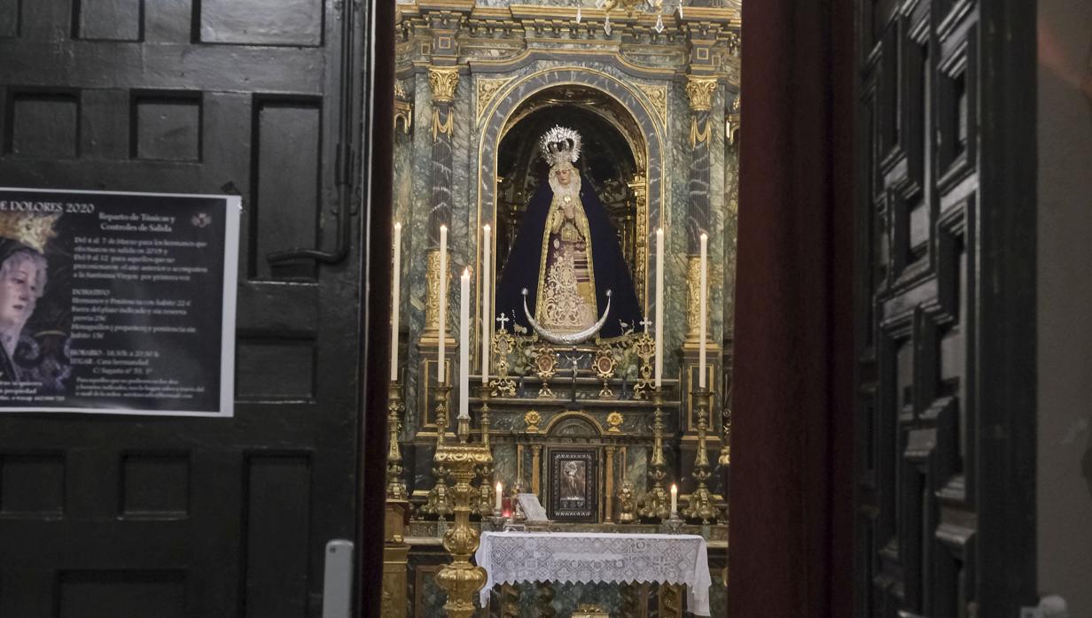 Capilla de la Virgen de los Dolores este Viernes