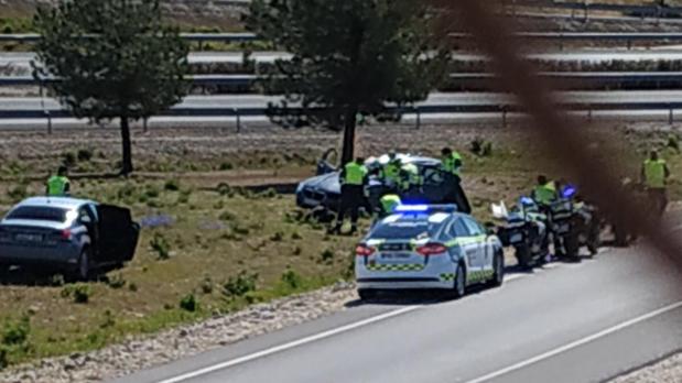 Detenido tras sufrir un accidente de tráfico al saltarse un control policial en Lucena