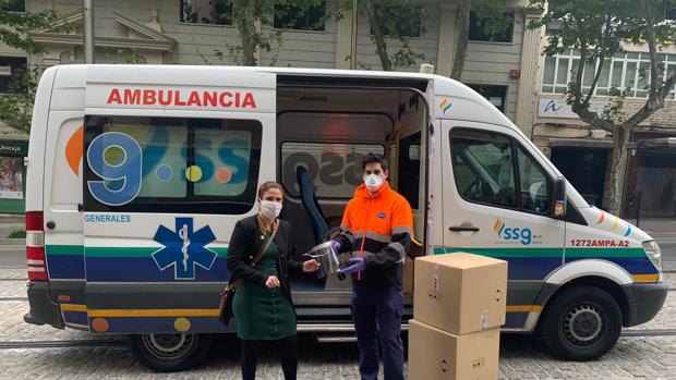 Empresas donan a la Junta 11.466 pantallas faciales para combatir la pandemia en Jaén