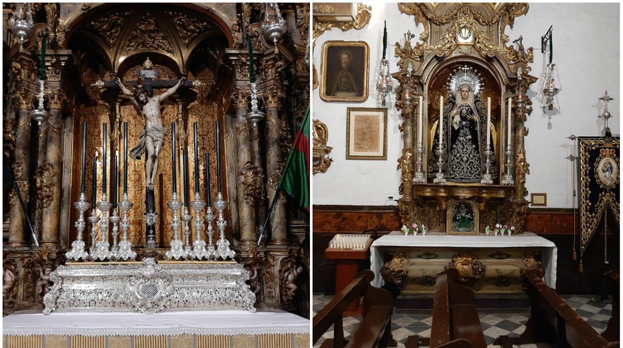 Los titulares de Vera-Cruz han permanecido esta Semana Santa en su capilla de San Francisco