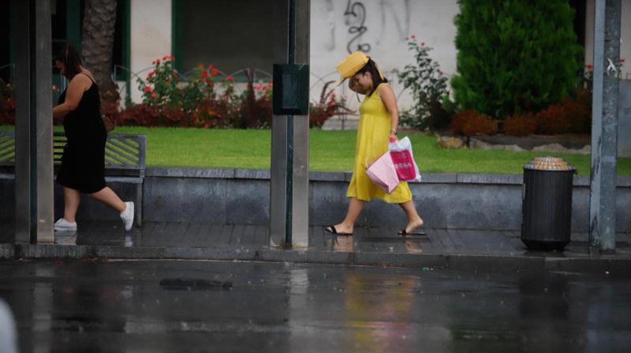 Una jornada de lluvia en Córdoba