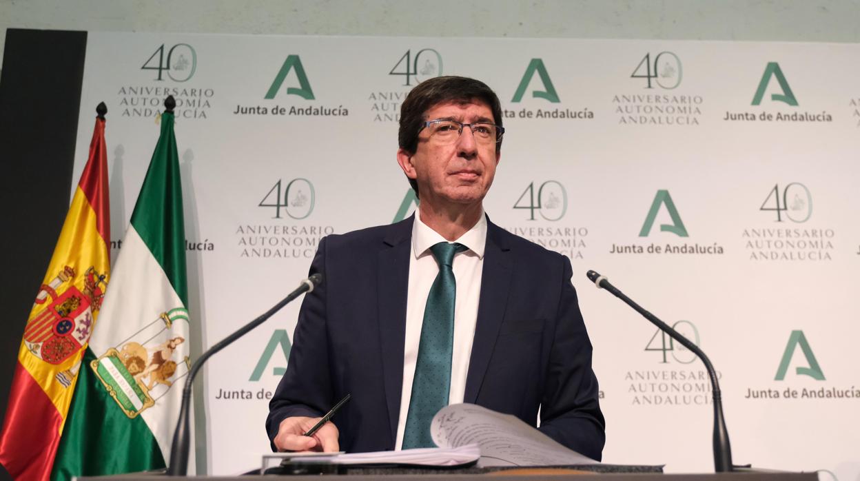 El vicepresidente andaluz, Juan Marín