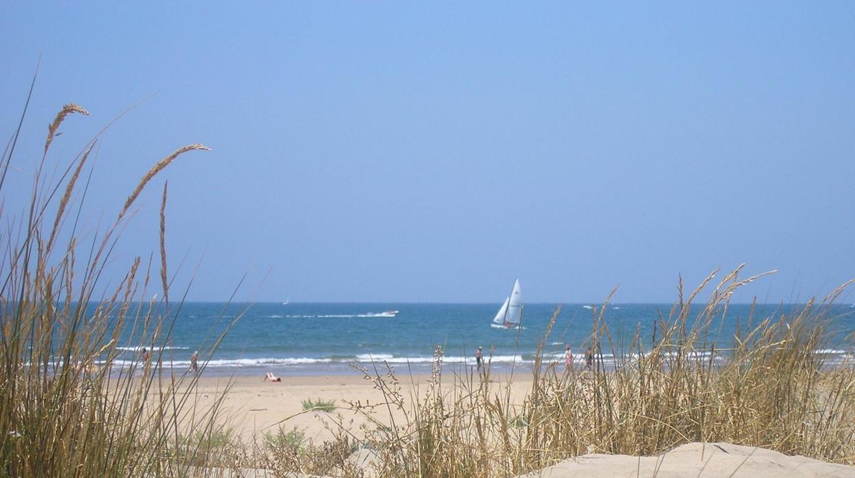 Vista de una playa de Huelva